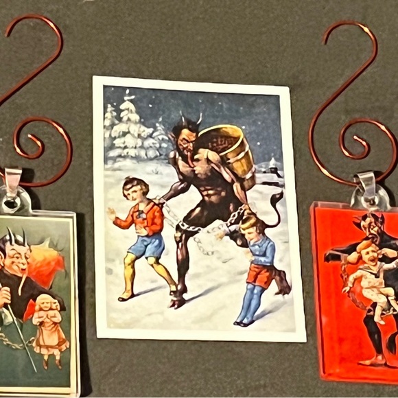 Krampus Ornament Gift Set - Krampusnacht Holiday Decor Collectible Gift Bundle - Picture 7 of 8